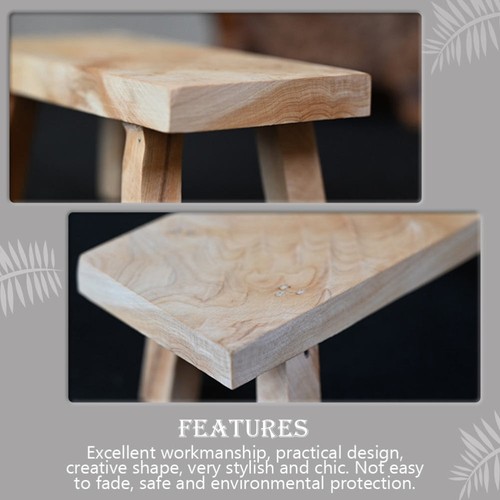 Wooden Stool Plant Riser Cliff Cypress Ornaments Child Footstool Kids - Picture 12 of 12
