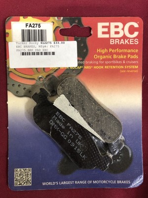 EBC Organic Brake Pads FA275 High Performance | eBay