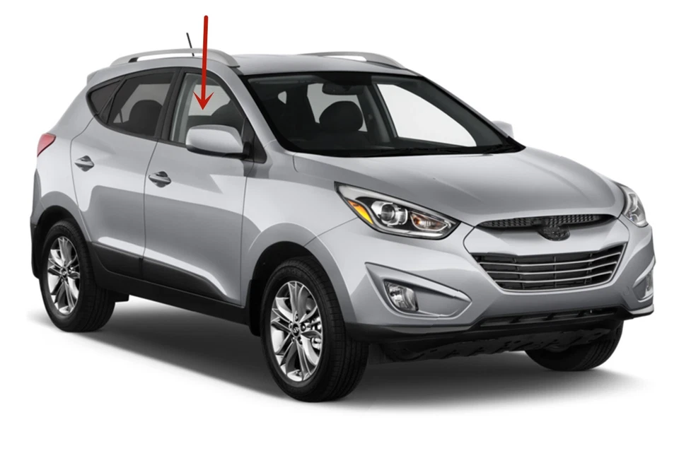 Fits 2010-2015 Hyundai Tucson Passenger Right Side Front Door Window Door Glass Foto 2 de 4