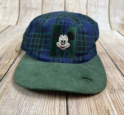 Vintage Mickey Mouse Plaid Snapback Baseball Cap by Goofy's Hat