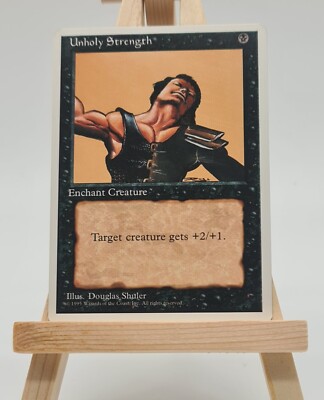 Unholy Strength Fourth Edition (4ED) Magic Karte Englisch (Unheilige Stärke)