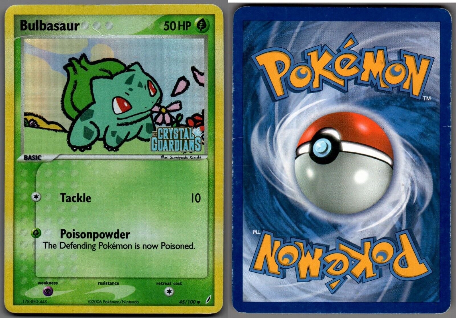 Bulbasaur - 45/100 - Common - Pokemon Singles » Generation 3 - RS » Crystal  Guardians - The Side Deck - Gaming Cafe