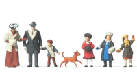 Preiser 12184 Winterliche Passanten Um 1900, 7 Figuren H0 1:87 Neu + Ovp