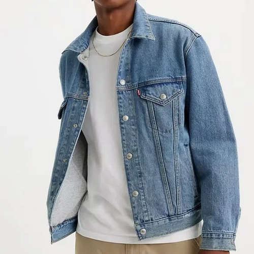Levi's Vintage Reversible Varsity TRUCKER Jean Jacket Size XL NEW WITH TAGS - Picture 4 of 11