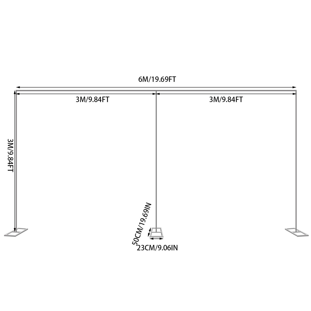 Foto Hintergrund Ständer, Wedding Backdrop Stand,  Produktbild-Vorschau 12