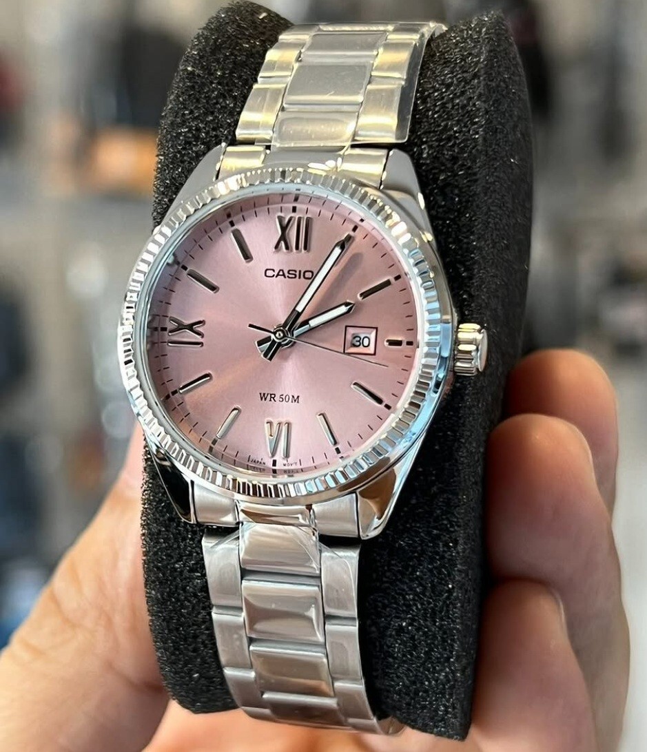Casio LTP-1302DD-4A1 Pink Dial Analog Stainless Steel Quartz  display picture 2
