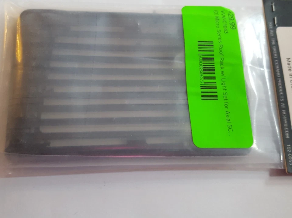 SCX24 Scale Accessories DTSCX24-58 & 59 F/R Bumper Black, VVV-C1043 &  VVV-C1052 - Image 2 of 4