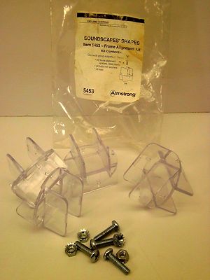NEW ARMSTRONG SOUNDSCAPES SHAPES FRAME ALIGNMENT KIT #5453 4PC. SET WC