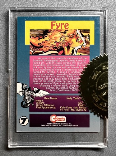 1993 CONTINUITY COMICS FYRE #7 (NM/M) PROMO-KARTE SIGNIERT von NEAL ADAMS * - Bild 4 von 6