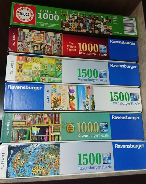 JIGSAW PUZZLES/ROMPECABEZAS 1000+1500 CASI NUEVO - USADO 1 VEZ - EDUCA + RAVENSB