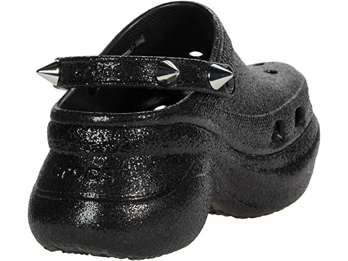 CROCS BAE STUD GLITTER BLACK SIZE W7 | eBay