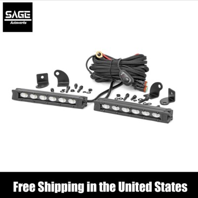 6-INCH SLIMLINE CREE LED LIGHT BARS  (Black Series Pair)