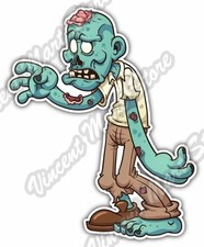 Zombie Vampire Dead Corpse Freak Funny Car Bumper Vinyl Sticker Decal 4x5