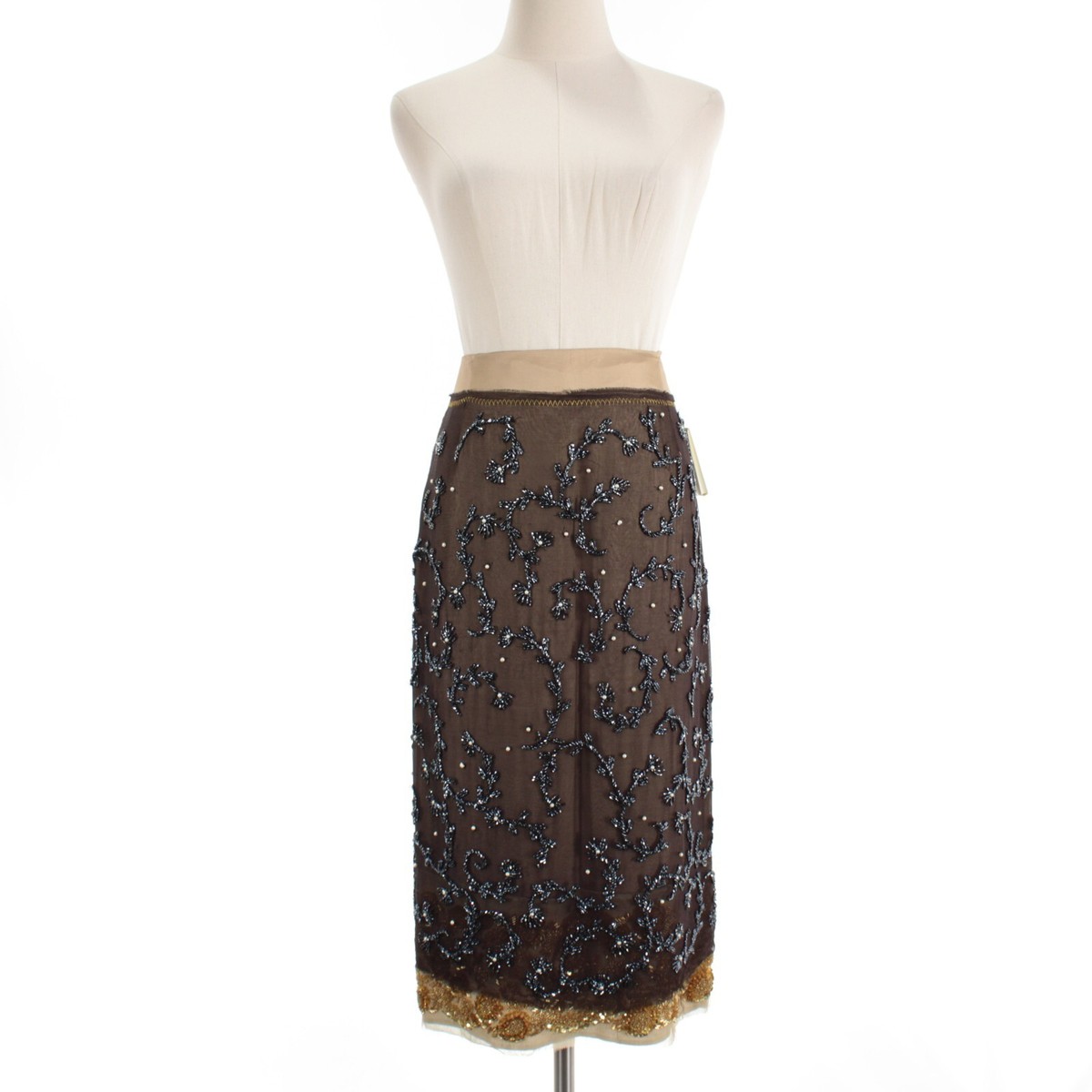 Dries Van Noten スカート size 36 Dries Van Noten NWD Soline Beaded Skirt Below the Knee Size