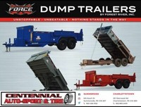 2022 Force 68 X 12' 12K Heavy Duty Dump Trailer