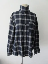 APC wool blend plaid patterned button down ML