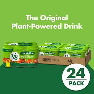 Low Sodium Original 100% Vegetable Juice, Vegetable Blend with