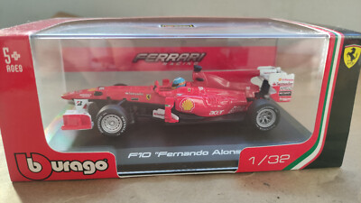 1/32 Scale Model of F1, Fernando Alonso, Ferrari F10 #8, Burago | eBay
