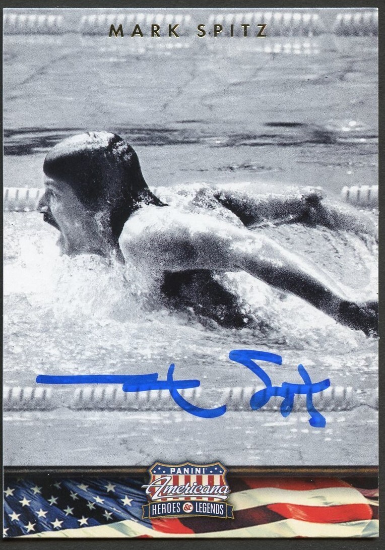 Mark Spitz #79 signed autograph auto 2012 Panini Americana Heroes & Legends