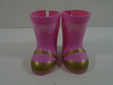 AMERICAN GIRL WELLIE WISHERS--PINK RAIN BOOTS LOOK