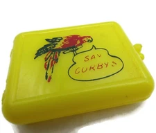 Corby's Reserve Blended Whisky Advertising Small Yellow Box