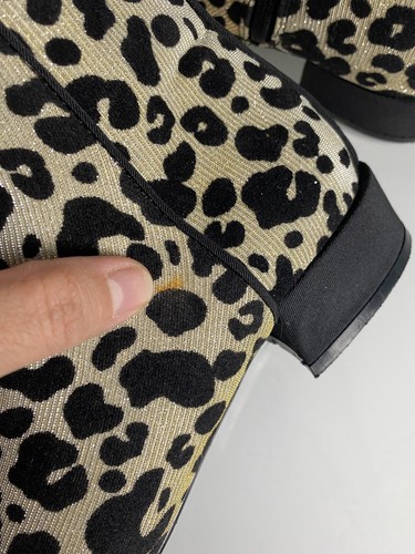 Stivaletto Donna Maculato Laminato Nero Oro Minu Collection Numero 39 In Ottim - Foto 6 di 15