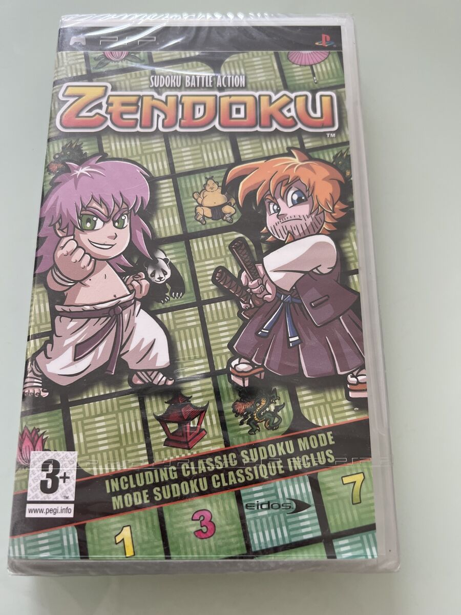 Sony Psp Zendoku New Game PLAYSTATION Portable Sudoku Battle