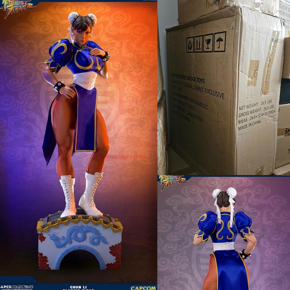Pop Culture Shock 1/3 Street Fighter Chun-Li Statue Figure