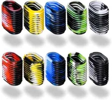 10pcs Rubber Fishing Reel Handle Grip Cover Non-Slip Baitcaster (5 Mix Colors)