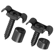 Musiclily Pro Black Steel Vintage Butterfly Guitar String Trees Retainer Guides