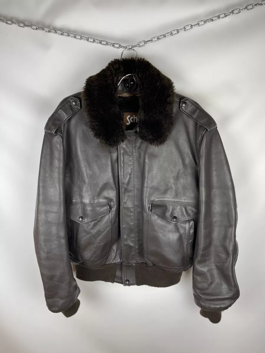 Schott shop leather bomber