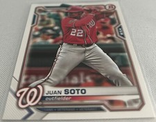 2021 Bowman Baseball Juan Soto Washington Nationals base card #67