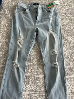 Aeropostale Flex Effects High Rise Jeggings - Blue Distressed - Size 10S - Women