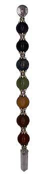 8 1/2'' 7 Chakra Ball wand