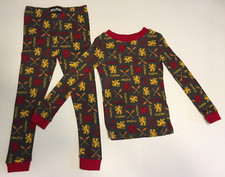 HARRY POTTER GRYFFINDOR Kids 2-pc. Pajama Set, Sleepwear Long Sleeved Size 4 NEW