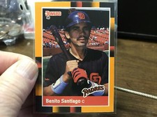 1988 Donruss Baseball's Best # 301 BENITO SANTIAGO PADRES