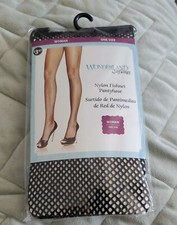 NIP Wonderland Costumes Black Nylon Fishnet Pantyhose 1 Pair Halloween One size