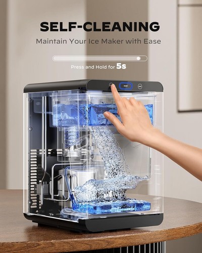 Nugget Eismaschine Arbeitsplatte - Silonn Kiesel Eismaschine Maschine Crushed Ice, - Bild 2 von 7
