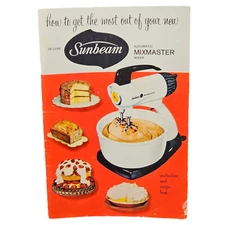 Sunbeam Deluxe Mixmaster Mixer Instruction Recipe Booklet 1957 USA Vintage