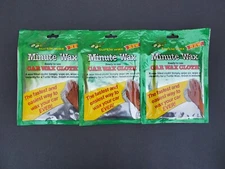 Vintage 1985 Tutle Wax Minute Wax Cloth 3 Packs  NOS 