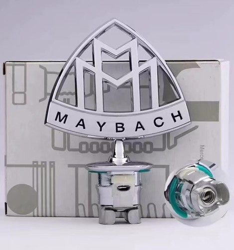 New for MB-MLS Maybach Hood Emblem Ornament Badge Standing Star AMG Edition - Picture 4 of 7