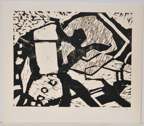Peter Zaumseil /Holzschnitt/handsigniert/nur 18 Exemplare Exemplare/1990/1