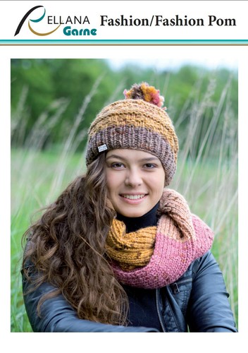 (€38-49,5/kg) 100gr skein fashion or set fashion pom for hat with gradient - Picture 9 of 20