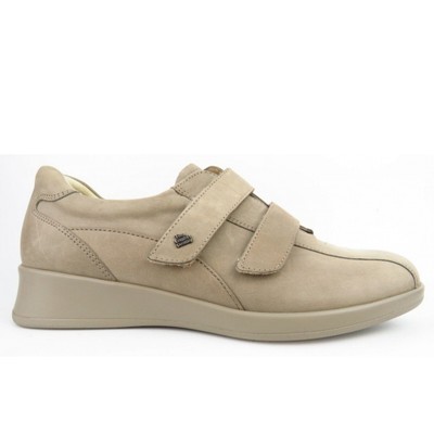 Finn Comfort Nairobi taupe Damen Klettschuh in Beige