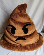 Emoji Smiley Face Emoticon Stuffed Pillow Cushion Hat Plush Poop  adult 