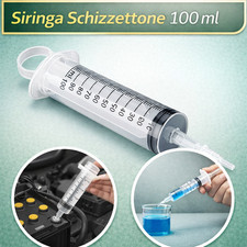 SCHIZZETTONE MONOUSO STERILE SIRINGA 100 ml SENZA AGO - SIRINGHE CONO CATETERE 