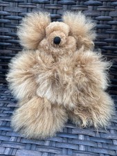 12 Brown Super Soft 100 Alpaca Fur Hair Stuffed Animal Plush Bear From PERU