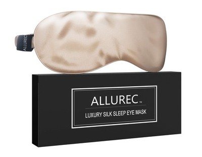 ALLUREC  Luxury 100% Pure Mulberry Silk Sleep 1 Count (Pack of 1), Caramel