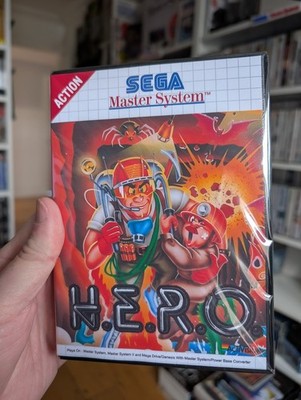 Hero (H.E.R.O.) Spiel für das Sega Master System Neu