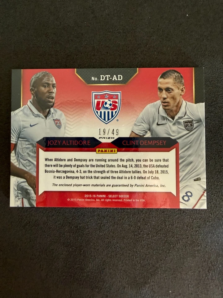 2015-16 Panini Select - Double Team Mem Dempsey, Howard #DT-AD Red /49 - Image 2 of 2